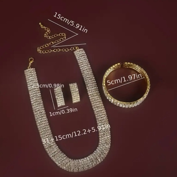 Matching Necklace, Bracelet, and Earring Set - Picture 5 of 6